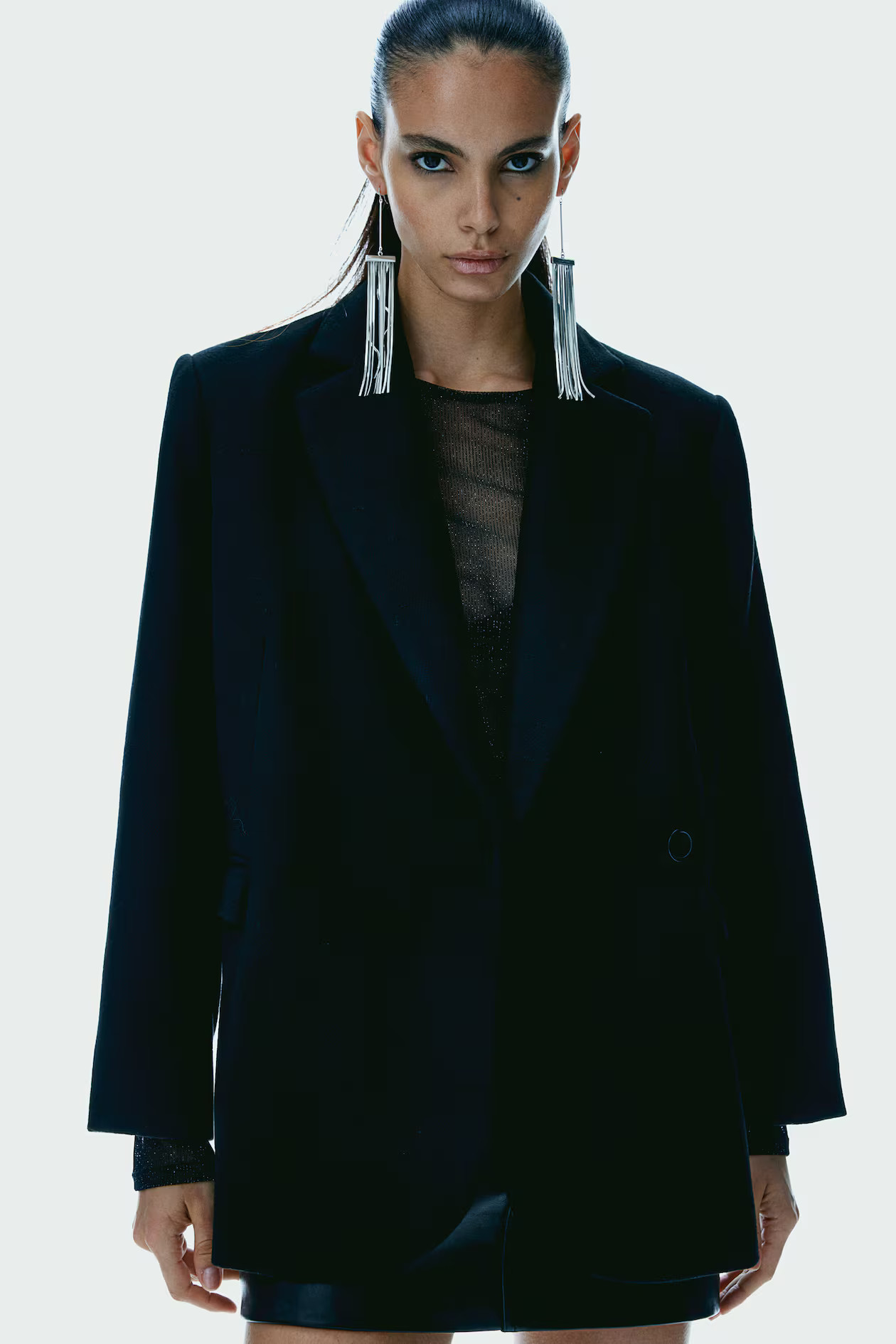 Brushed-Finish Twill Blazer | H&M (US + CA)