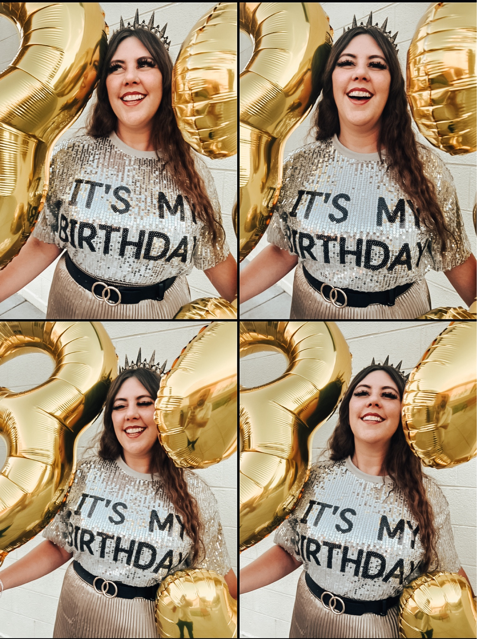 Birthday Outfit / Sequined Birthday Top / Birthday Dress / Birthday Party / Monochrome Birthday / Silver and Gold / Metallic Midsize Party Inspo 

#LTKMidsize #LTKParties #LTKStyleTip