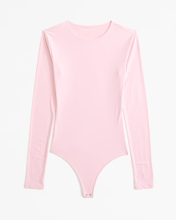 Soft Matte Seamless Long-Sleeve Crew Bodysuit | Abercrombie & Fitch (US)