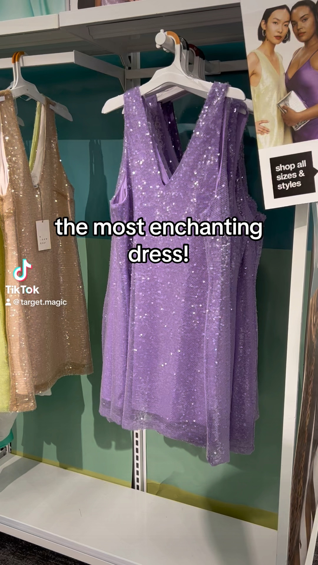 Taylor swift inspo if I don’t say so myself. Super fun sequence mini dress that is a line and slightly flowy!! 💜💜💜

#LTKFind #LTKstyletip #LTKunder50