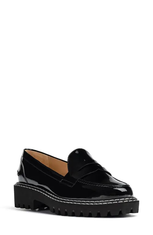Jon Josef New Penny Loafer in Black Patent at Nordstrom, Size 11Us | Nordstrom