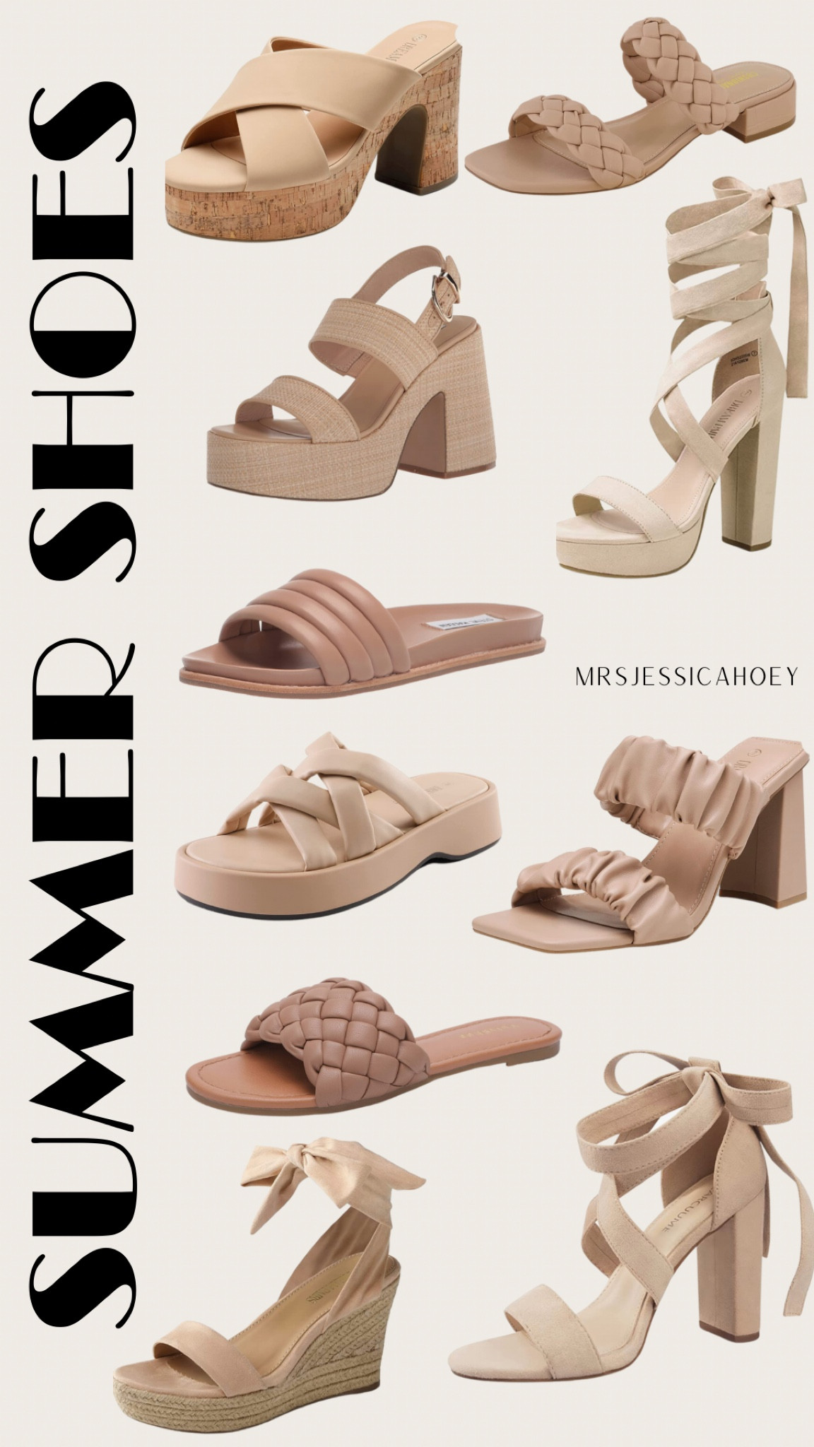 Womens Braided Platform Sandals Square Toe Slip on Backless Cork Slide Wedge Heels slide on sandals slip on sandals. Spring summer women’s shoes. Vacation beach shoes. 

#LTKunder50 #LTKFind #LTKstyletip