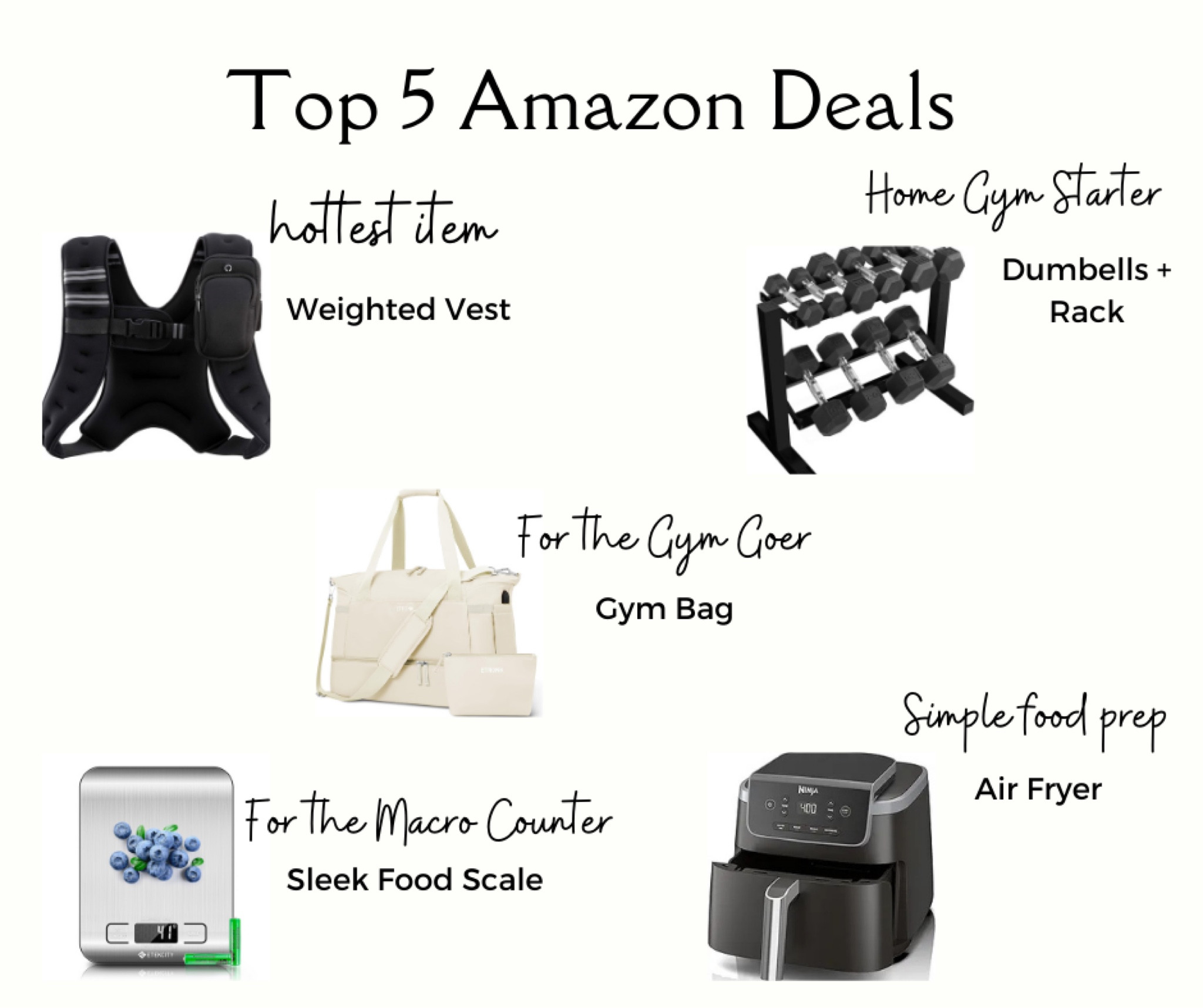 Top 5 Amazon Deals 

#LTKHoliday #LTKGiftGuide #LTKCyberWeek