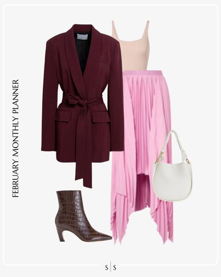 Monthly outfit planner: FEBRUARY: Winter looks | tiered maxi skirt? belted blazer, ankle boot 

Valentine’s Day outfit, date night, wedding guest dress

See the entire calendar on thesarahstories.com ✨ 


#LTKstyletip