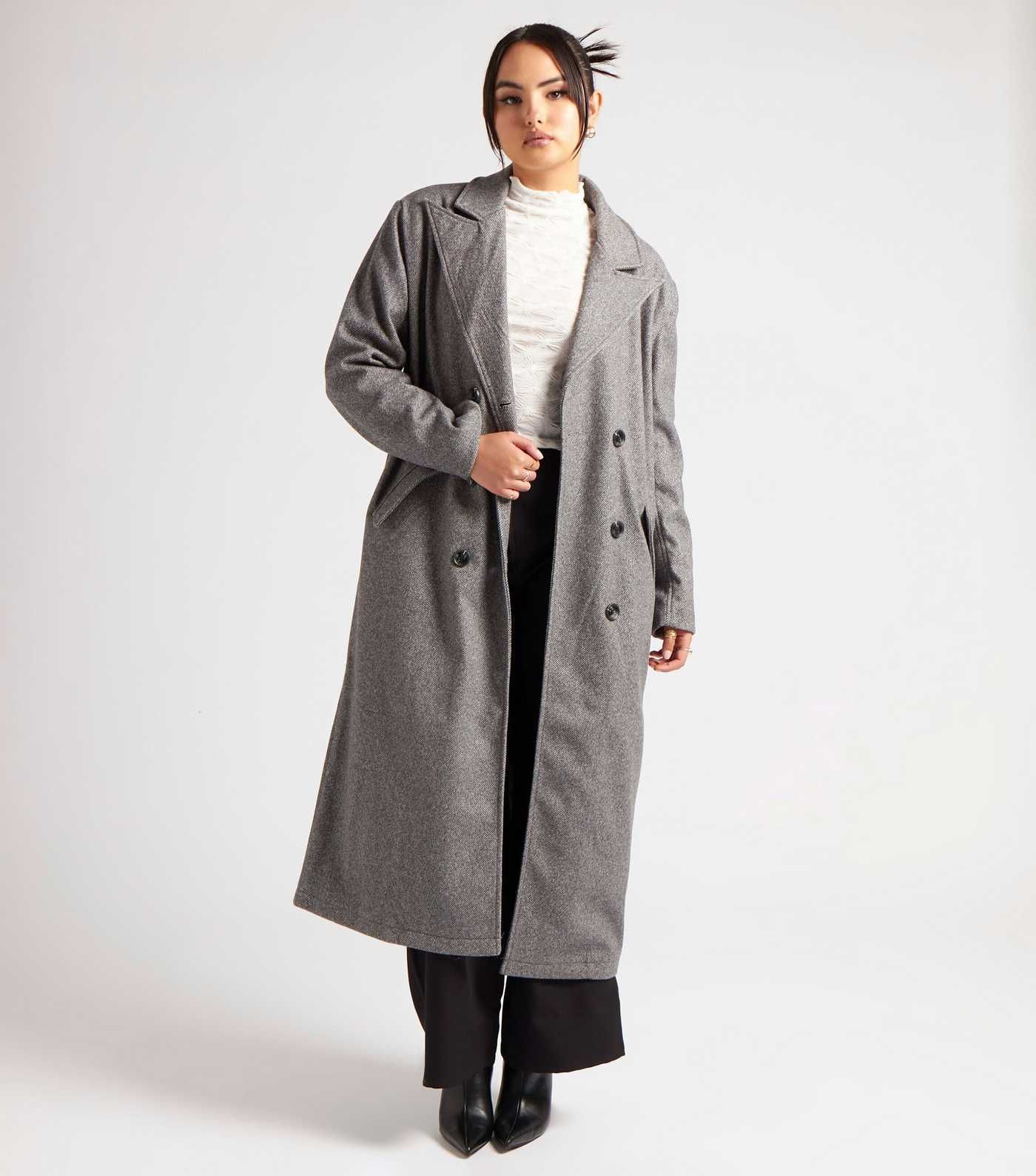 Urban Bliss Light Grey Formal Longline Coat | New Look | New Look (UK)