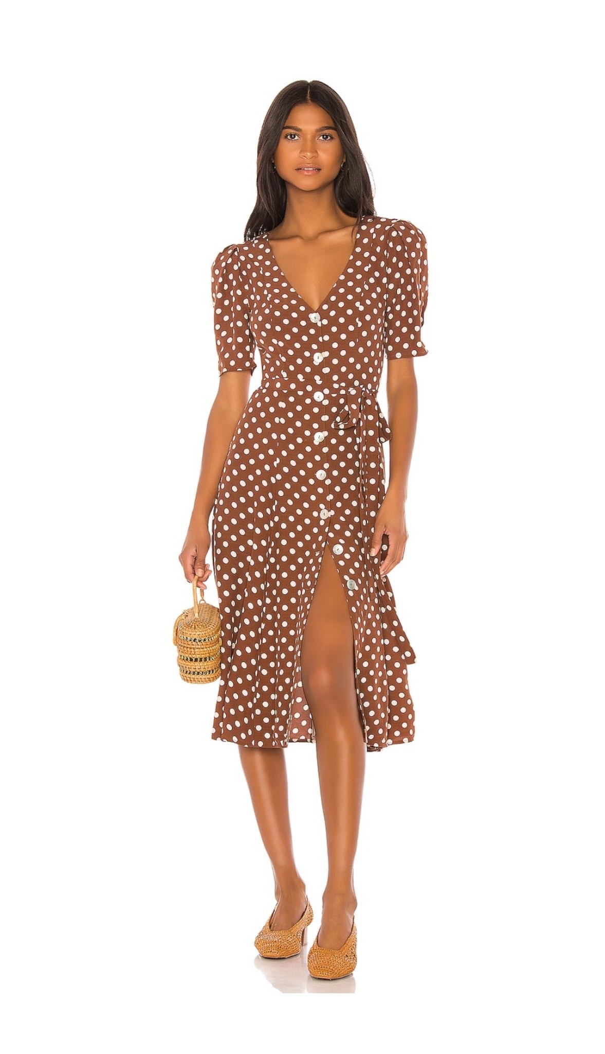 Spring break 
Summer dress
Polka dot dress
Brown 

#LTKgrwm #LTKTravel #LTKootd