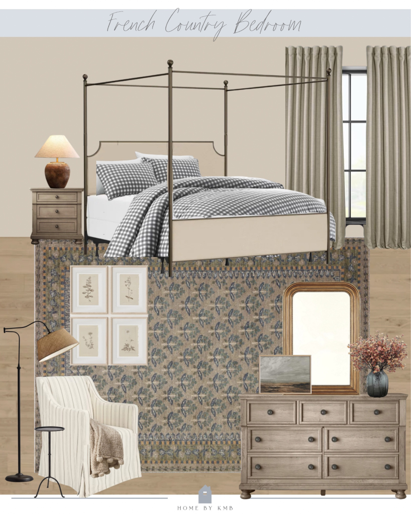 French country bedroom decor mood board 

#LTKhome