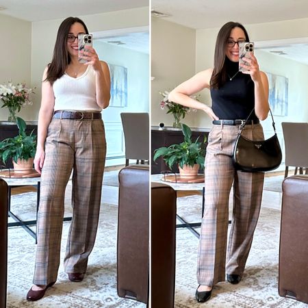 I picked up these trousers last fall and noticed they have the cutest colors out now for spring & summer. ☀️ Whole outfit is on sale!  Wearing size XSP.  I’m 5’1” and can wear flats or heels with them.  ❤️

#LTKshoecrush #LTKworkwear #LTKsalealert