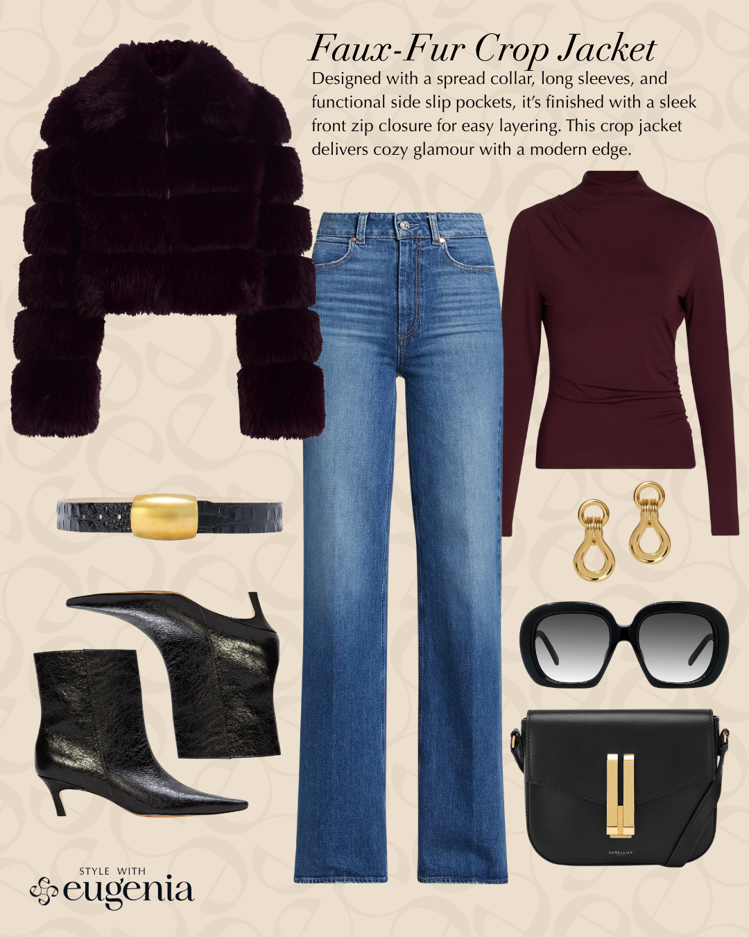 Effortless edge meets cozy chic ✨ A faux-fur crop jacket paired with classic denim and sleek black accessories—perfect for elevating everyday winter style without trying too hard. 

 

#LTKHoliday #LTKootd #LTKPetite