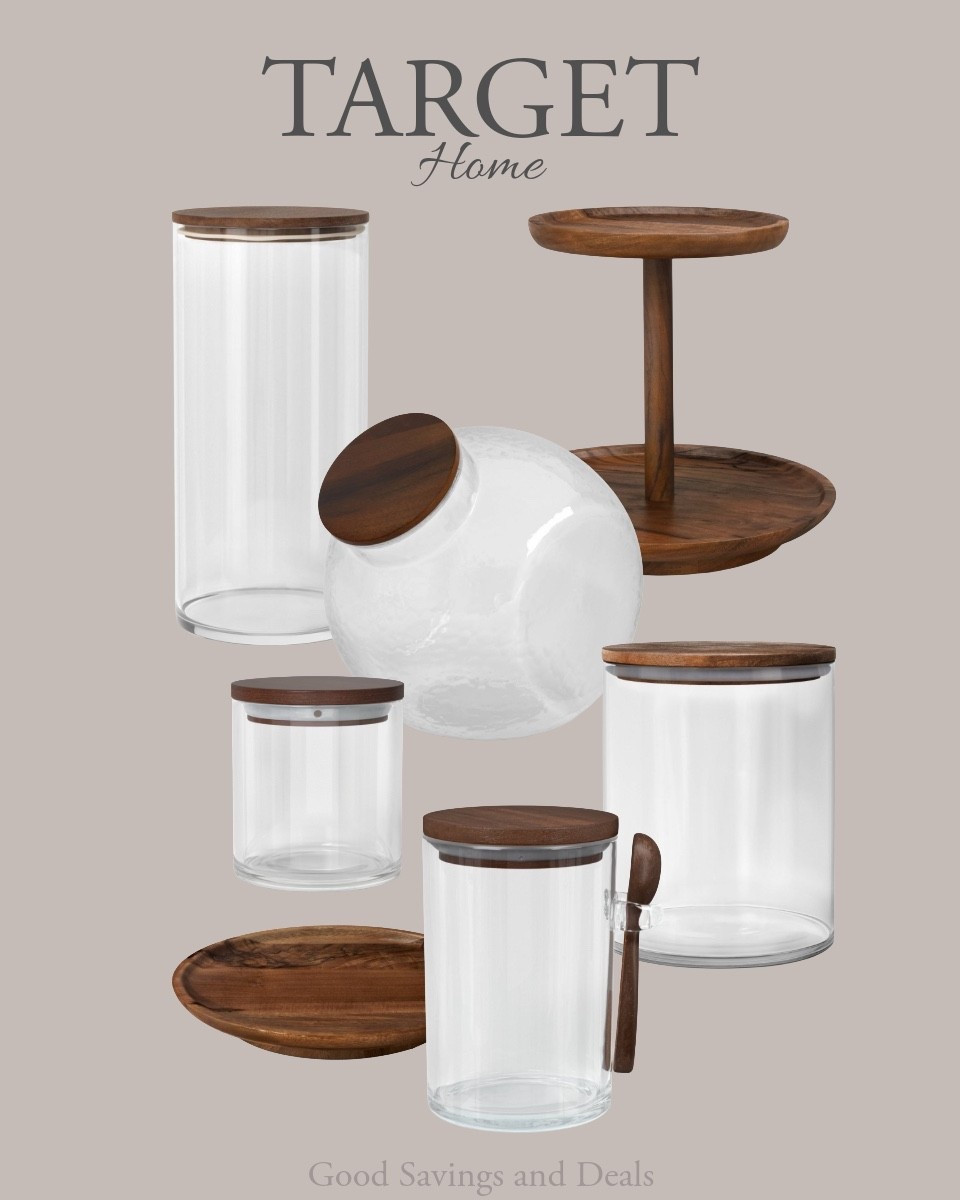 Clear containers and jars for food storage. Pantry organization. Target home finds.

#LTKHome