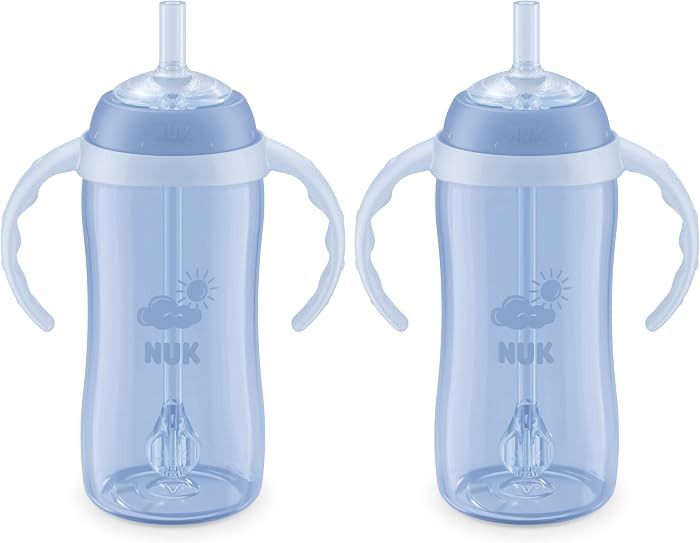 NUK Learner Straw Cup 10oz - Toddler Cup with Soft Straw for Easy Drinking Suitable for Ages 8 Mo... | Amazon (US)