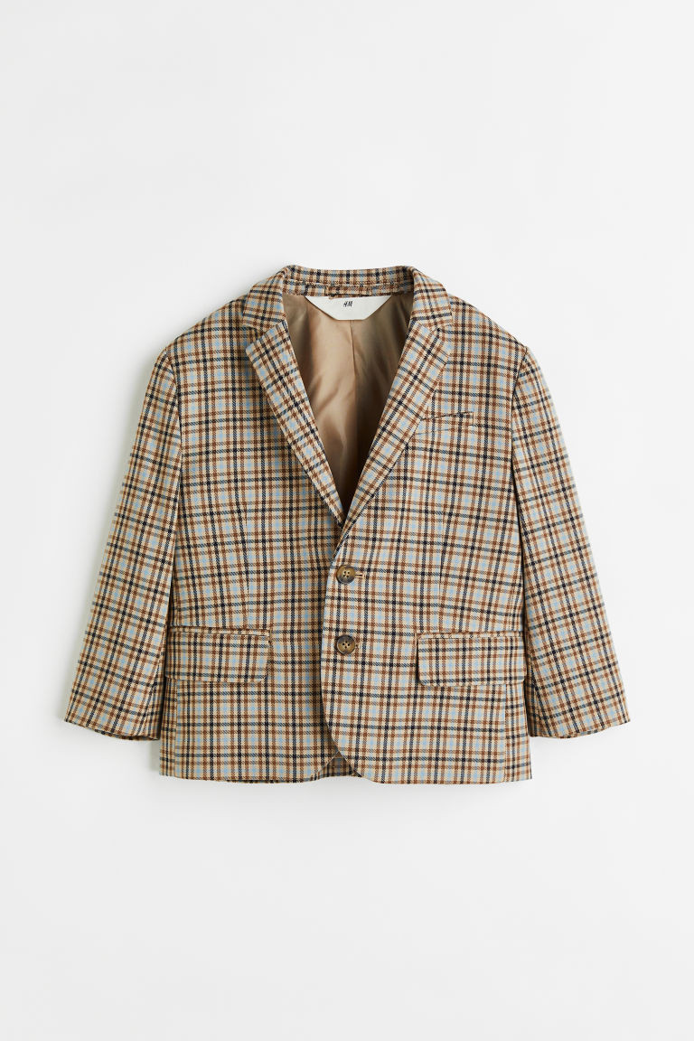 H & M - Single-breasted Twill Blazer - Beige | H&M (US + CA)