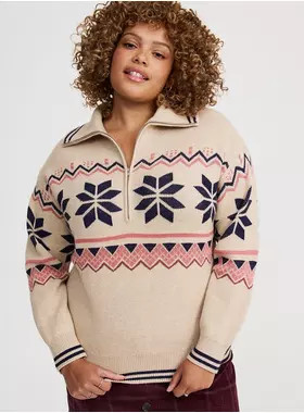 Half Zip Pullover Sweater | Torrid (US & Canada)
