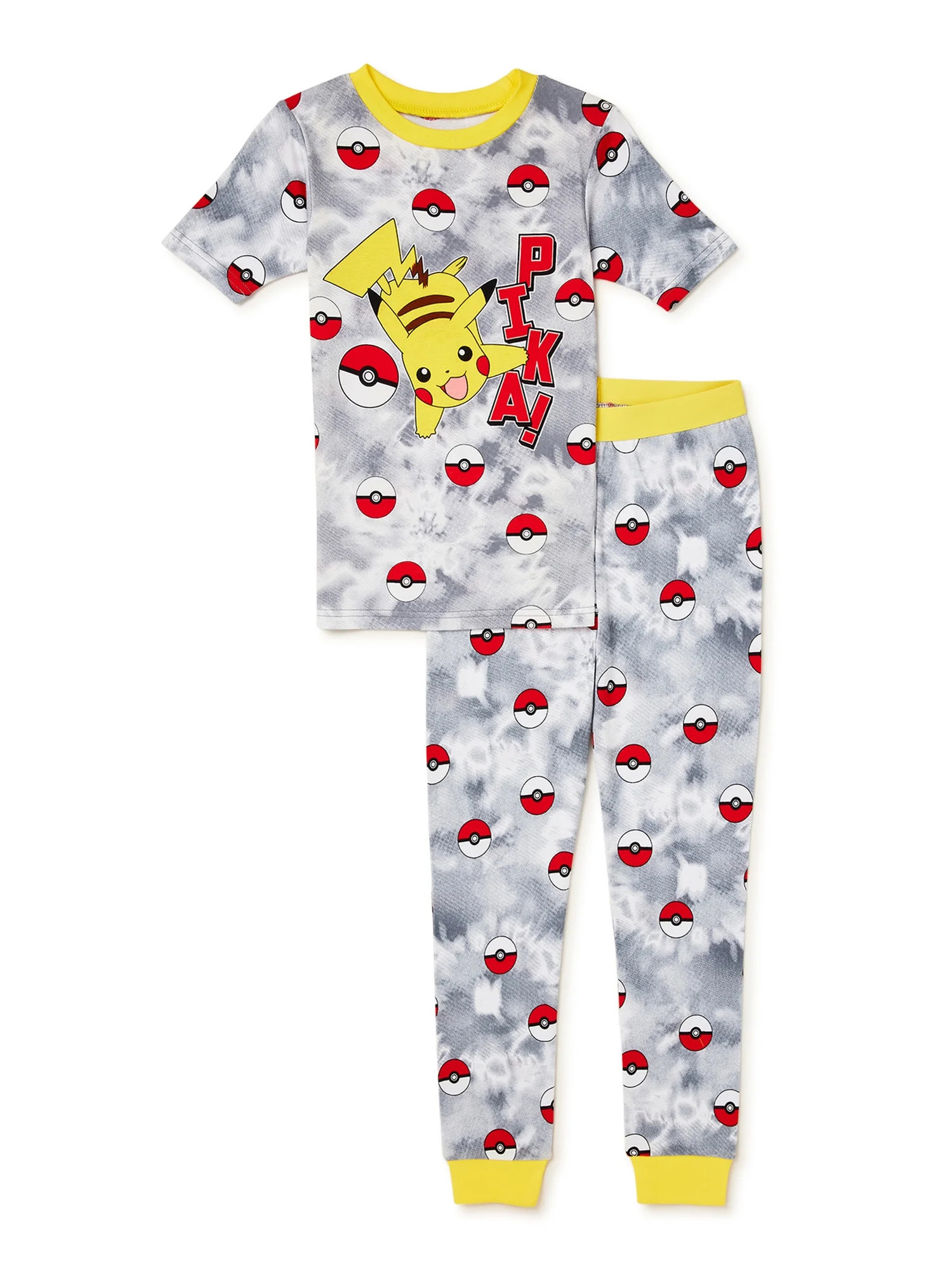 Pokemon Boys Short Sleeve Top and Pants, 2-Piece Pajama Set, Sizes 4-10 - Walmart.com | Walmart (US)
