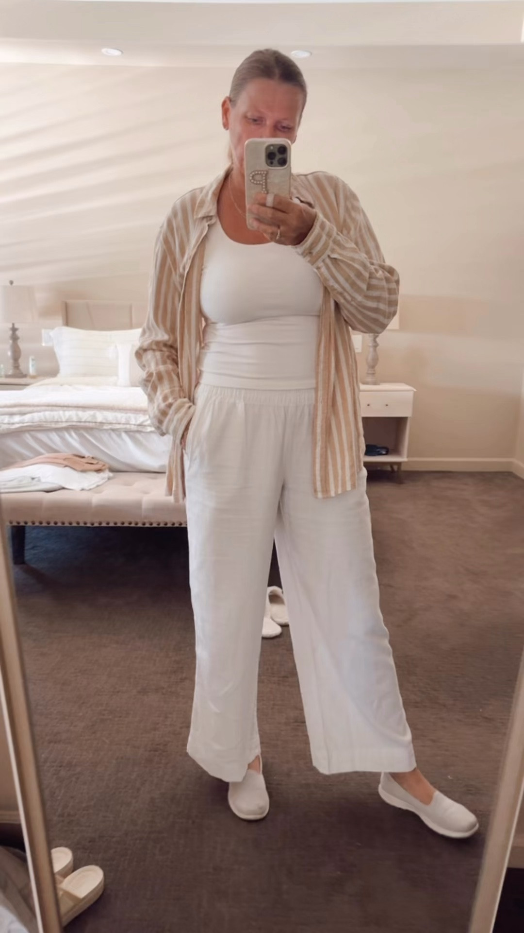 Casual linen outfit 

Linen outfit, linen pants, old navy outfit, striped linen shirt , casual outfit, spring break outfit, mom outfit, elevated casual 

#LTKootd #LTKTravel #LTKOver40