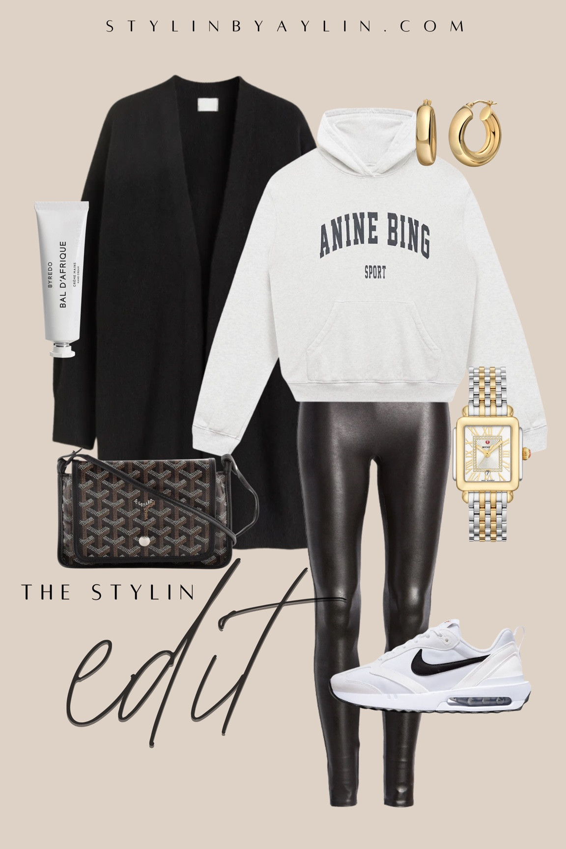 The stylin Edit- athleisure, fall style, graphic sweatshirt, faux leather leggings, accessories, StylinByAylin 

#LTKSeasonal #LTKstyletip #LTKunder100
