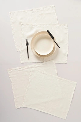 Edison Portuguese Linen Placemats, Set of 4 | Anthropologie (US)