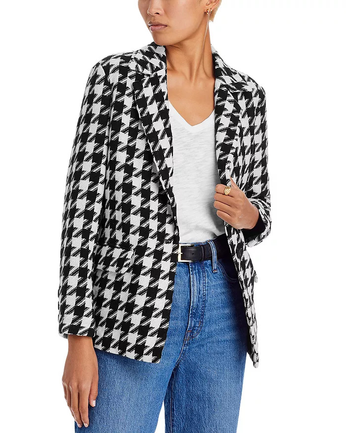 Single Breasted Houndstooth Blazer | Bloomingdale's (US)