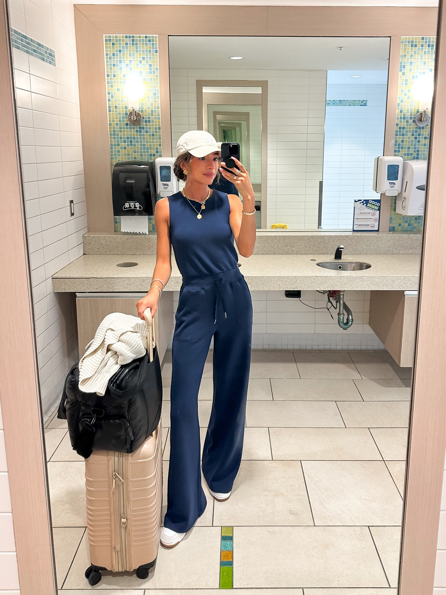 Travel outfit ✈️ size XS TALL in jumpsuit - the softest, comfiest material! Code NENAXSPANX to save 



Airport outfit
Comfy outfit 
Casual outfit

#LTKTravel #LTKStyleTip