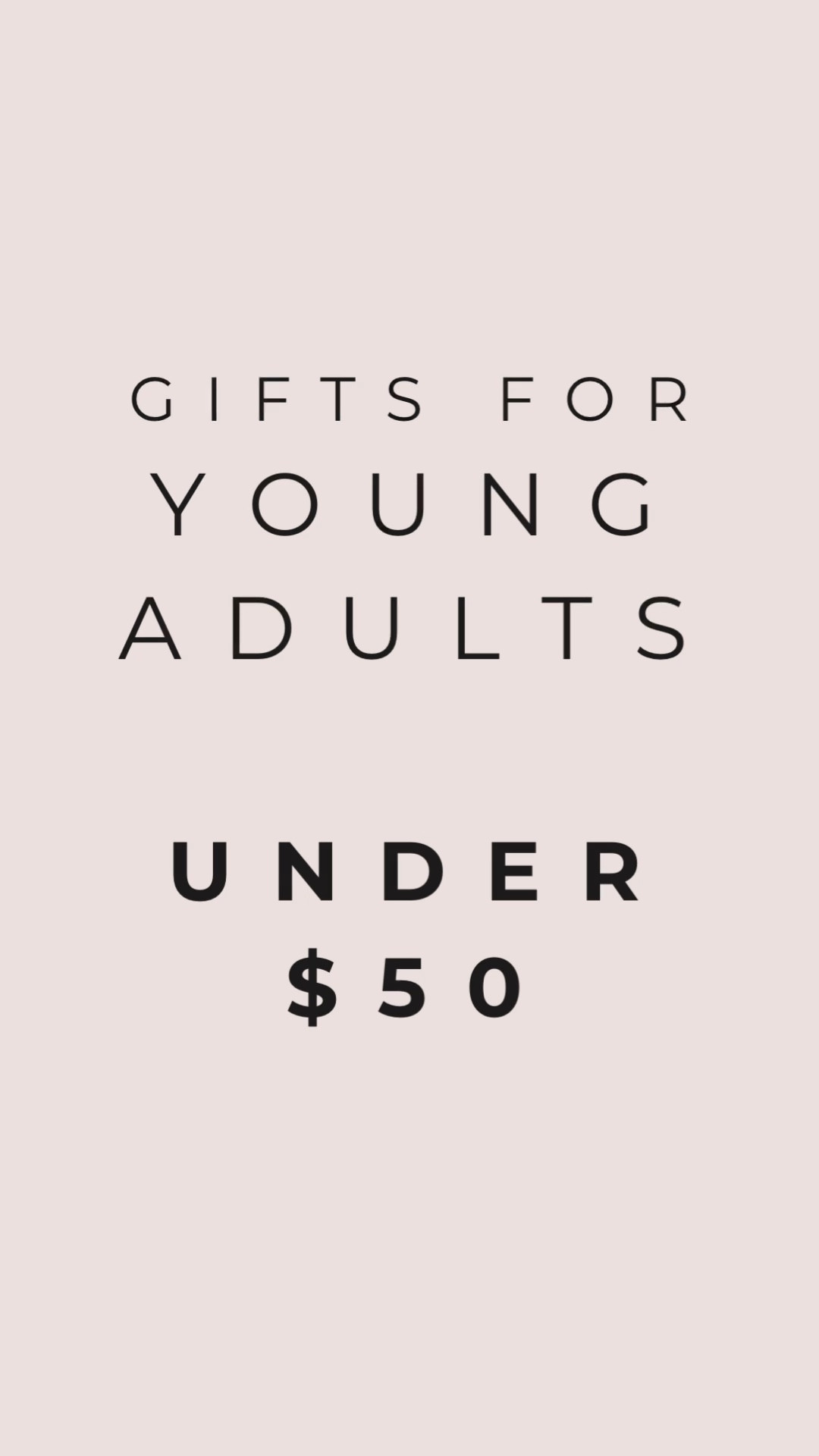 Gifts for Young Adults UNDER $50! Find all of my gift ideas for young adults for EVERY BUDGET at the top of my page under “PRODUCTS” tab then “GIFT GUIDES” where they are broken down by:

- Gifts Under $10
- Gifts Under $25
- Gifts Under $50
- Gifts Under $100
- Gifts Over $100

#LTKWatchNow #LTKHoliday #LTKGiftGuide