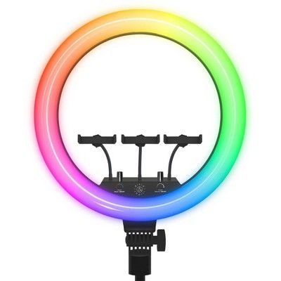 Dixie & Charli 18" RGB Ring Light with DELUXE 63" Tripod | Target