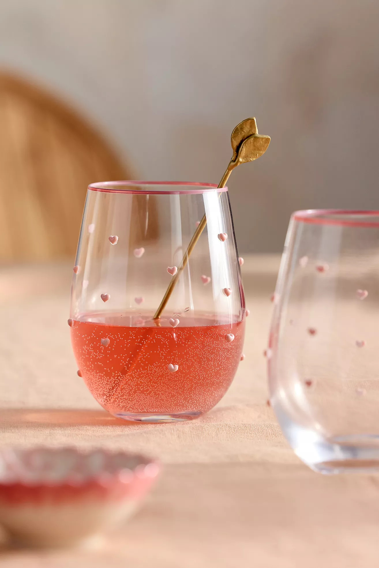 Heart Confetti Wine Glasses, Set of 2 | Anthropologie (US)