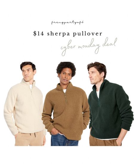 Can’t forget the guys! $14 Sherpa pullovers for him. Cyber Monday deal

#LTKsalealert #LTKfindsunder50 #LTKCyberWeek
