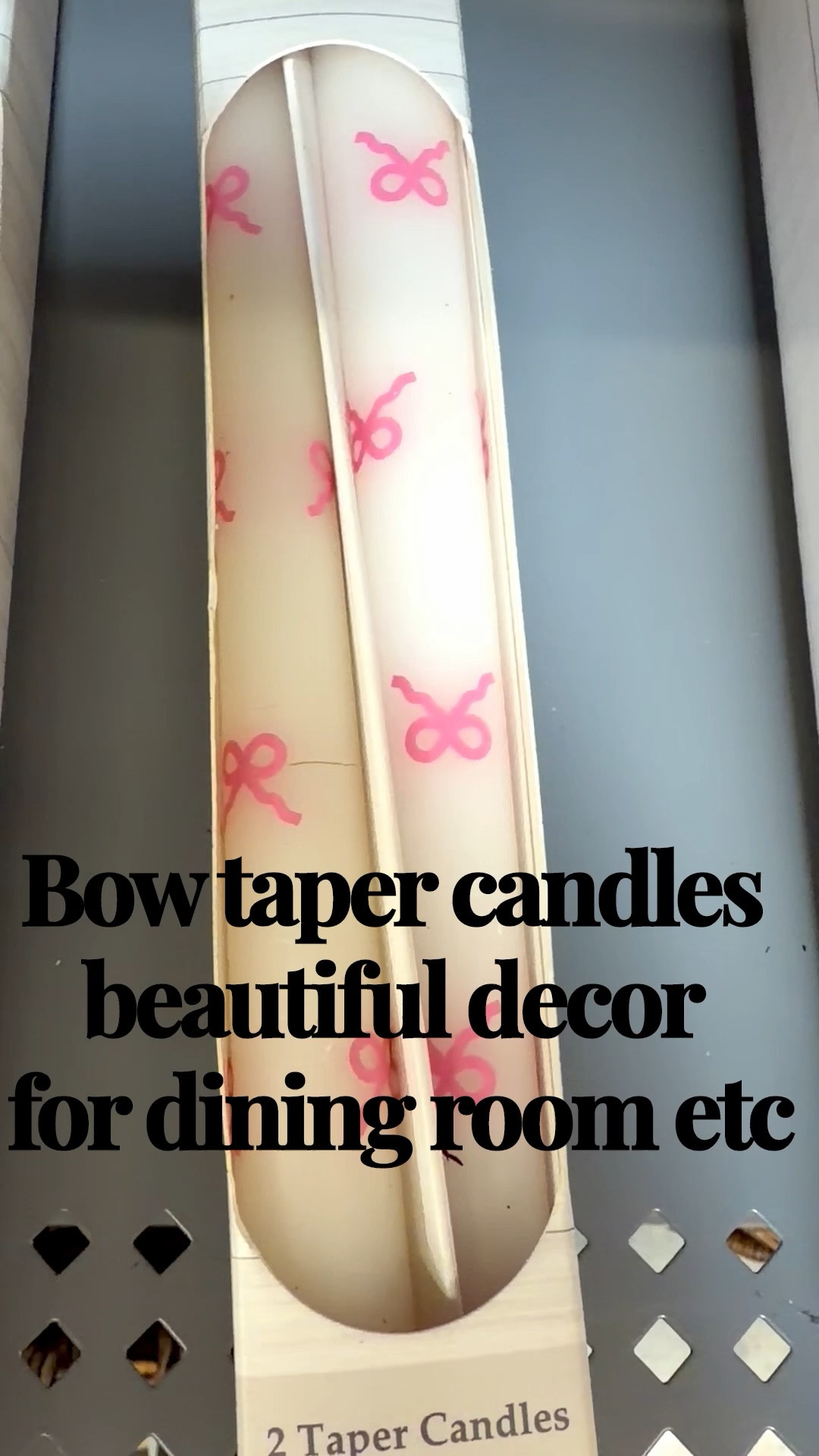 These pink bow taper candles instantly elevate any dining table or cozy corner perfect for spring hosting or everyday pretty decor. Soft, sweet, and just the right touch of charm tabletopdecor #springdecor #cozyhome #affordablefinds

#LTKHome