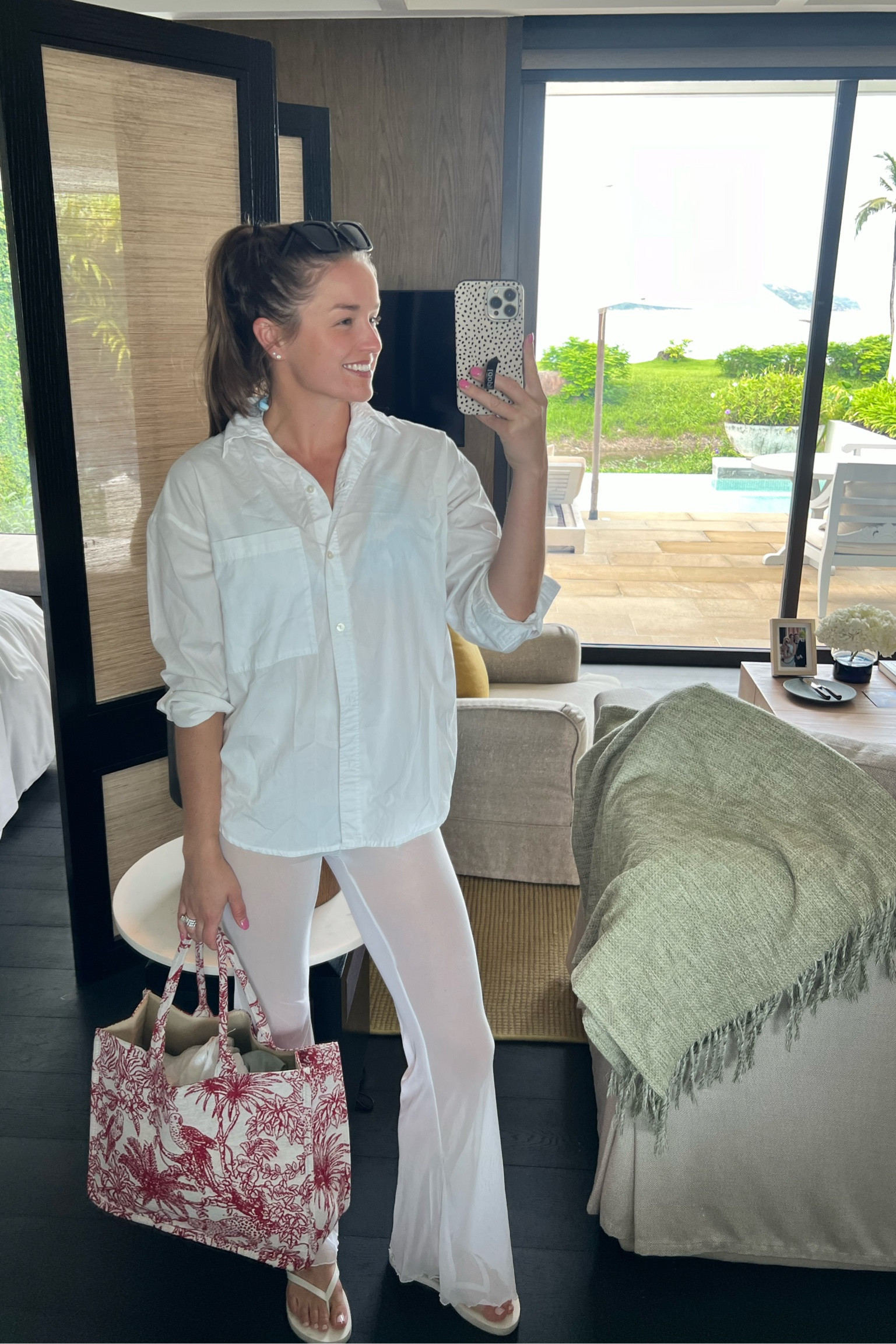 white on sheer white 🤍
size small button down, size M pants (temu bag) #swim #travel #coverup

#LTKFindsUnder100 #LTKSwim #LTKTravel