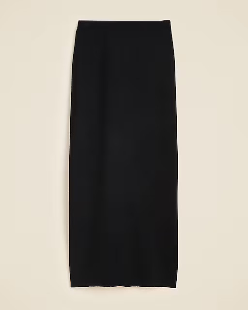 Sweater midi skirt in double-faced merino wool blend | J. Crew US