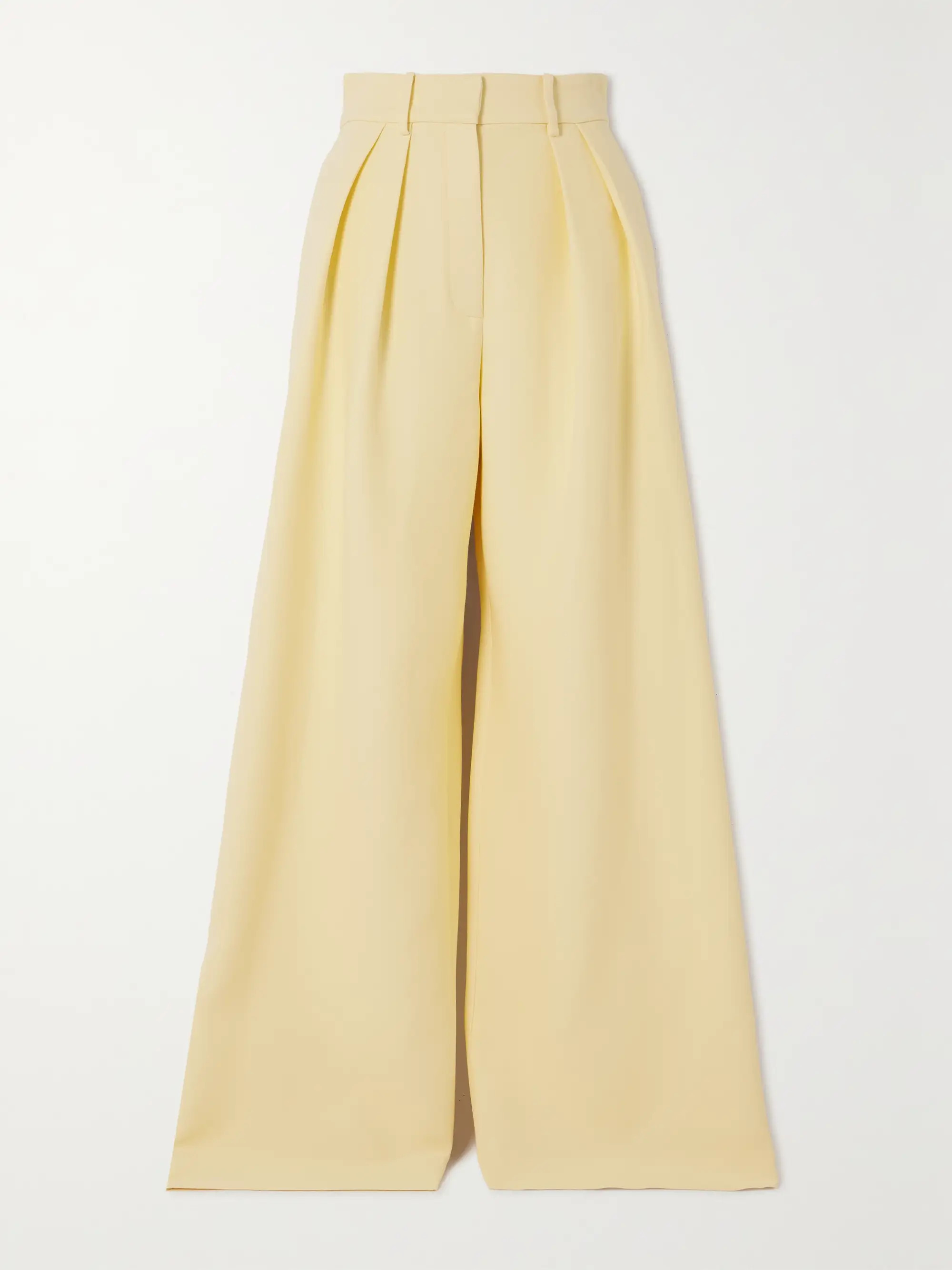 The Holland wool-blend crepe wide-leg pants | NET-A-PORTER (US)