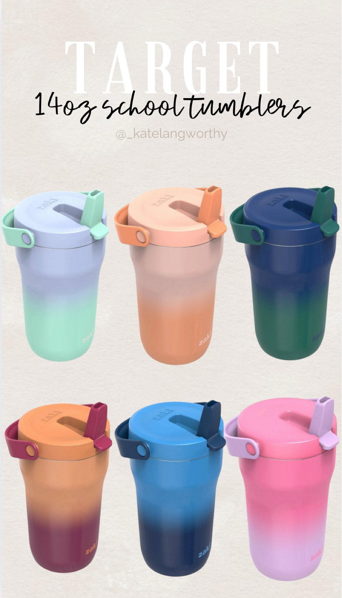 These tumblers from target are our favorite for back to school! Only $9.99 - look for less! Also available in 20oz 🥤 

#LTKKids #LTKHome #LTKFamily