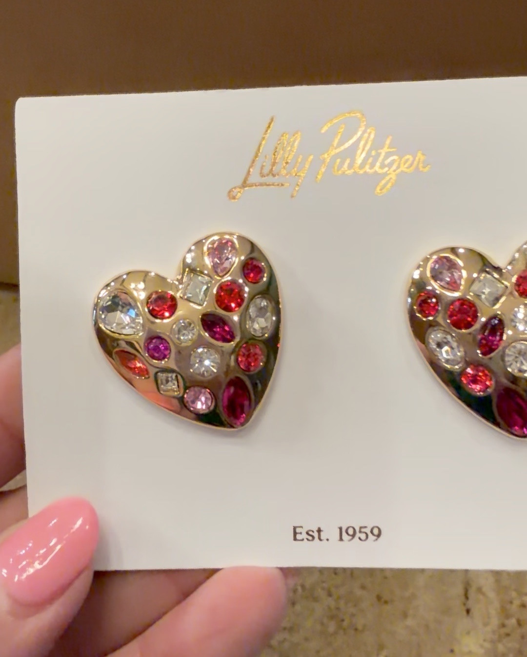 Heart Earrings 

These heart statement earrings are even more beautiful in person 🤍✨
The perfect mix of pinks, reds, and sparkle—easy to dress up or down and absolutely a pair you’ll reach for on repeat. From date night to everyday outfits, they add the perfect pop. I have a feeling these won’t last long once you see them close up!

Also linked some beautiful pieces that will look great with these gorgeous earrings! 

statement earrings, heart earrings, Valentine’s jewelry, pink crystal earrings, red crystal earrings, gold statement earrings, Lilly-inspired jewelry, dressy accessories, date night jewelry, spring accessories, giftable earrings, bold earrings, feminine jewelry

#statementearrings #heartearrings #valentinesstyle #springaccessories
#dressylooks #everydayglam #jewelryfinds #ltkstyle #ltkfashion
#pinkandred #giftideas #wearitonrepeat
#LillyPulitzer


#LTKSeasonal #LTKBeauty