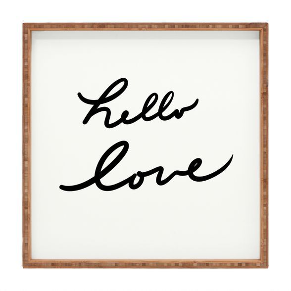 Lisa Argyropoulos Hello Love On White Tray - Deny Designs | Target