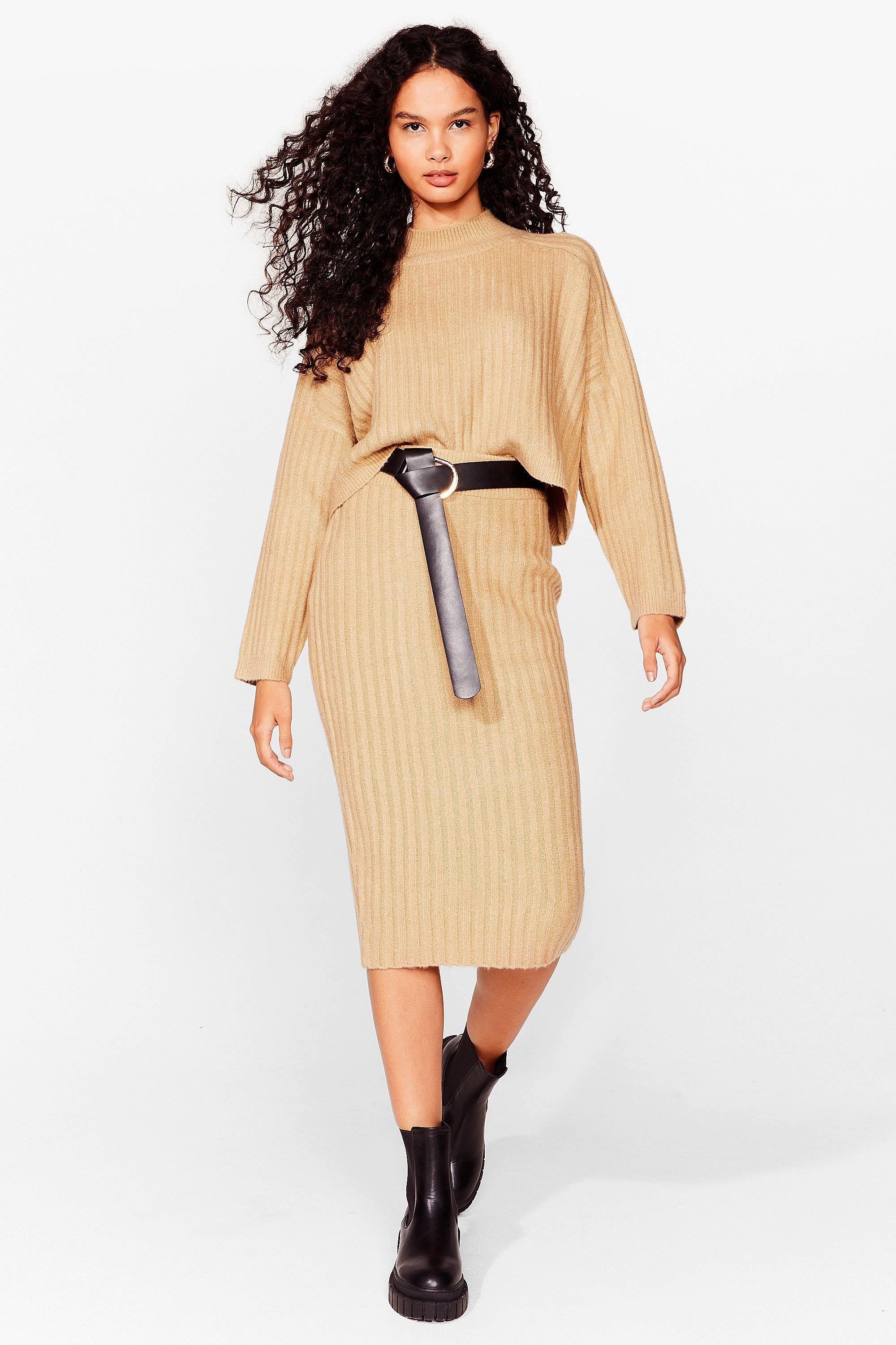 Tell Me About Knit Ribbed Midi Skirt | NastyGal (US & CA)