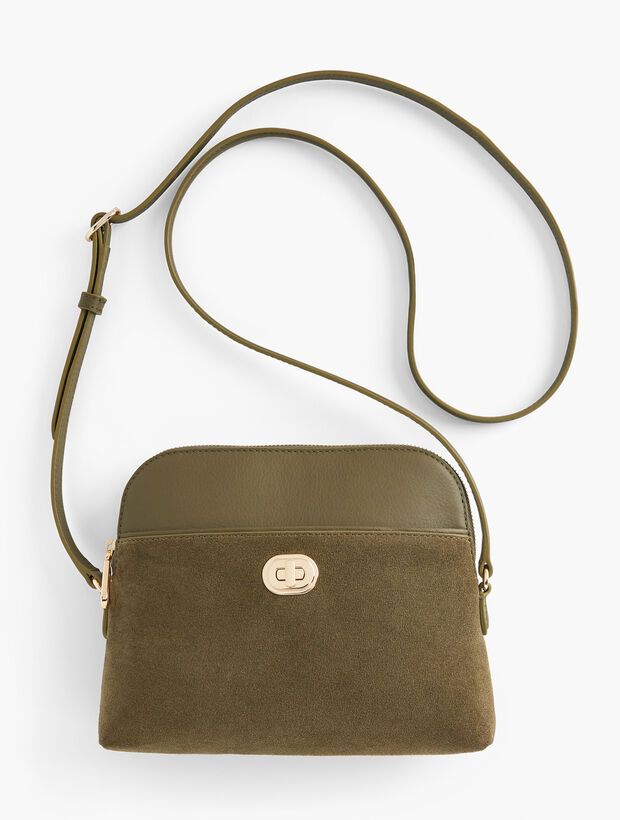 Suede Crossbody Bag | Talbots