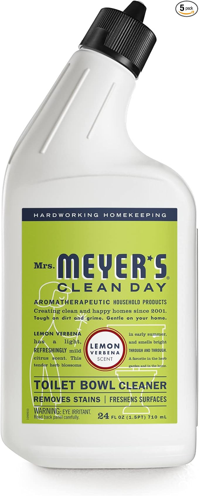 MRS. MEYER'S CLEAN DAY Liquid Toilet Bowl Cleaner, Stain Removing, Lemon Verbena, 24 oz | Amazon (US)