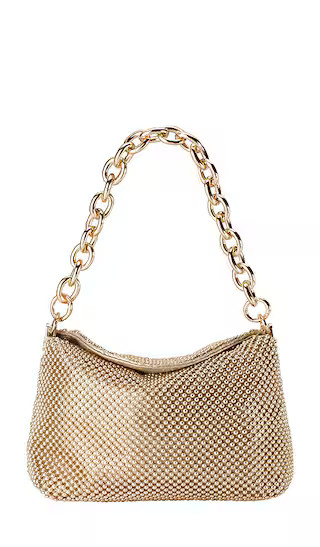 Skylar Ball Mesh Bag in Gold | Revolve Clothing (Global)