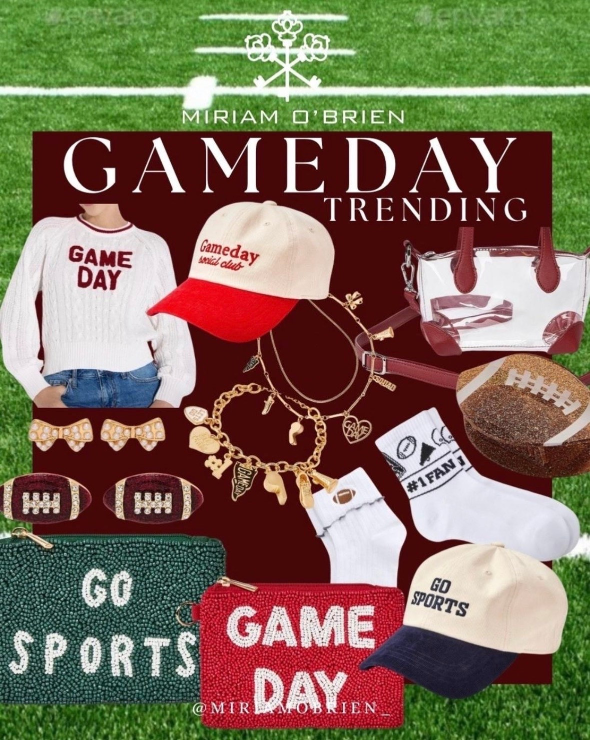 Game day, but make it stylish. 🏈✨
From the cutest game-day sweater and hats to football-inspired accessories, jewelry, bags, socks, and clutches — these are the pieces to bring your game-day look together.
Perfect for tailgates, watch parties, or cheering on your favorite team from home. ❤️🏈
Shop these game-day finds on LTK!
Follow @miriamobrien on Instagram and TikTok 🤍
#LTKFinds #LTKFashion #LTKShopping #LTKCreator #GameDay #GameDayStyle #GameDayFashion #FootballFashion #FootballStyle #TailgateStyle #FootballSeason #GameDayOutfit #AmazonFinds #SportsStyle #FallFashion