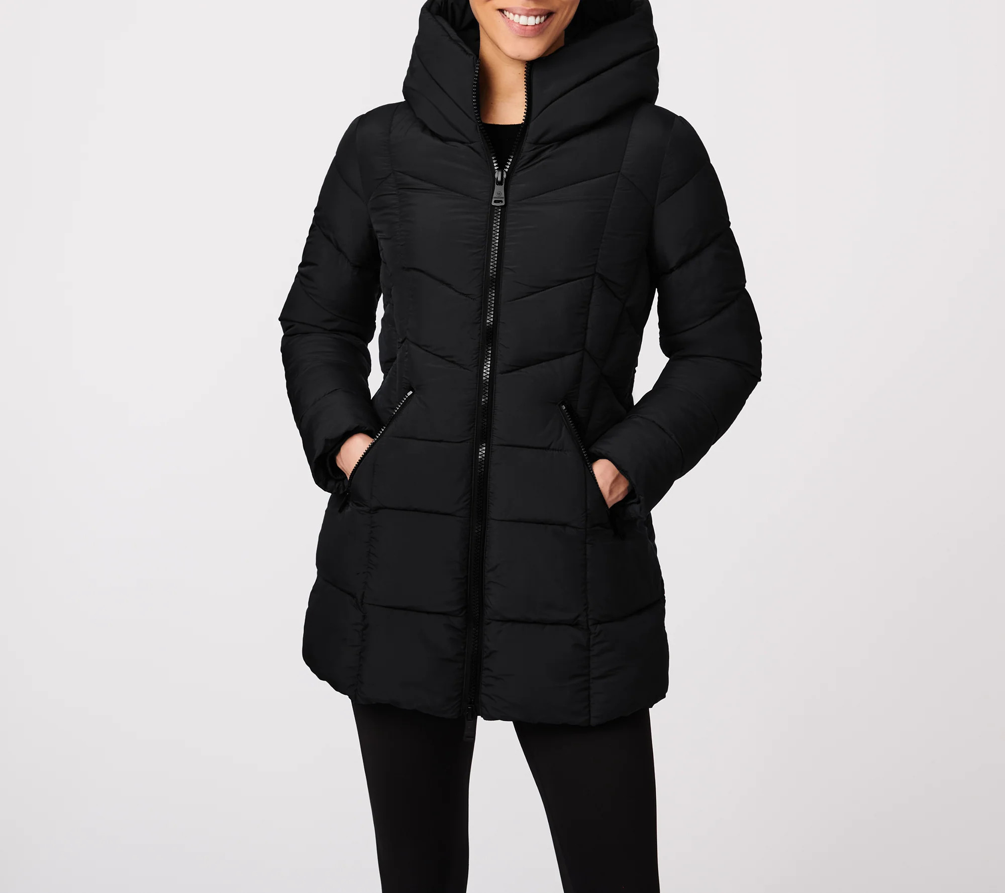 Fab Funnel Quilted Puffer Jacket | Shop Simon