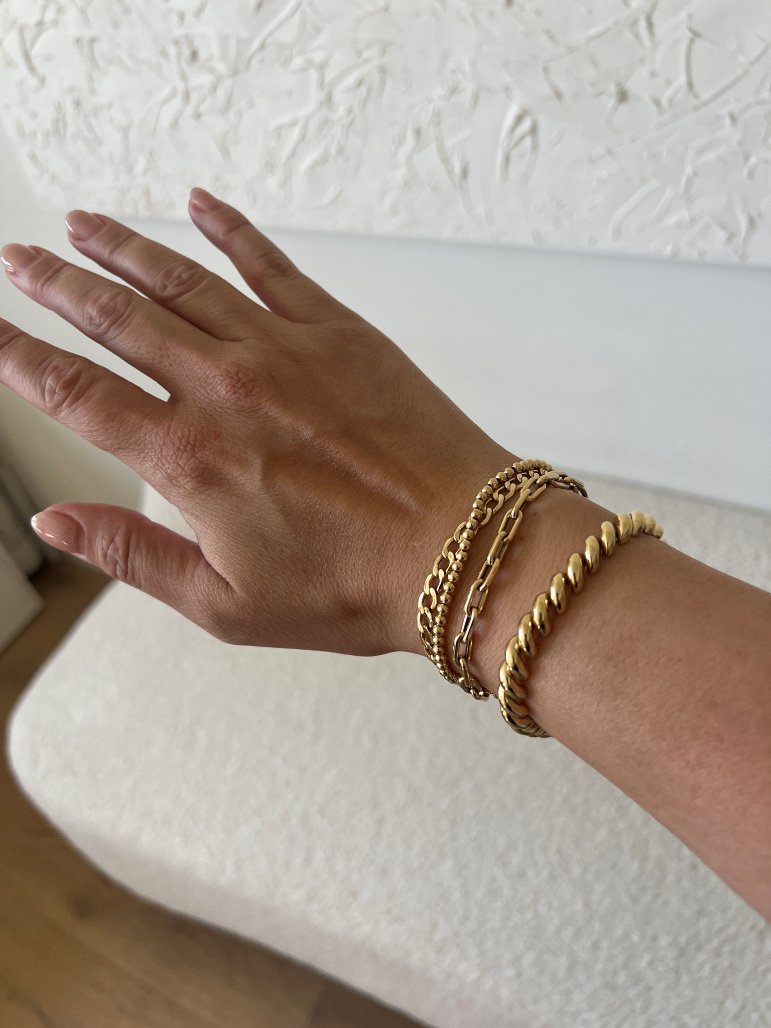 Arm candy #goldbracelets #braceletstack 

#LTKMidsize