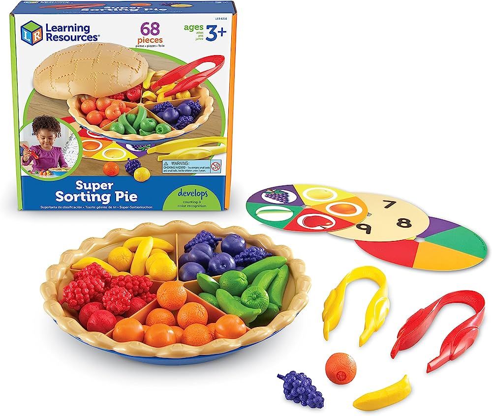 Learning Resources Super Sorting Pie - 68 Pieces, Ages 3+ Toddler Fine Motor Toy, Preschool Learn... | Amazon (US)
