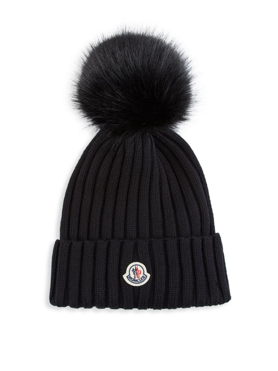 Mainline Rib-Knit & Faux Fur Beanie | Saks Fifth Avenue