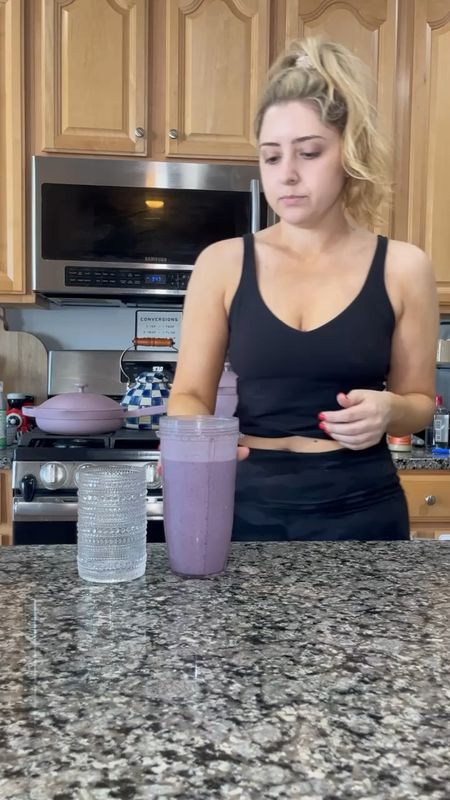 Smoothie time! Linked my align tank and shorts. Along with my protein powder, blender and glasses!

#LTKHome #LTKVideo #LTKFitness