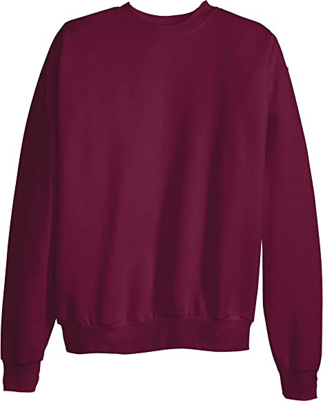 Hanes Men's Sweatshirt, EcoSmart Fleece Crewneck Sweatshirt, Cotton-Blend Fleece Sweatshirt, Plush F | Amazon (US)