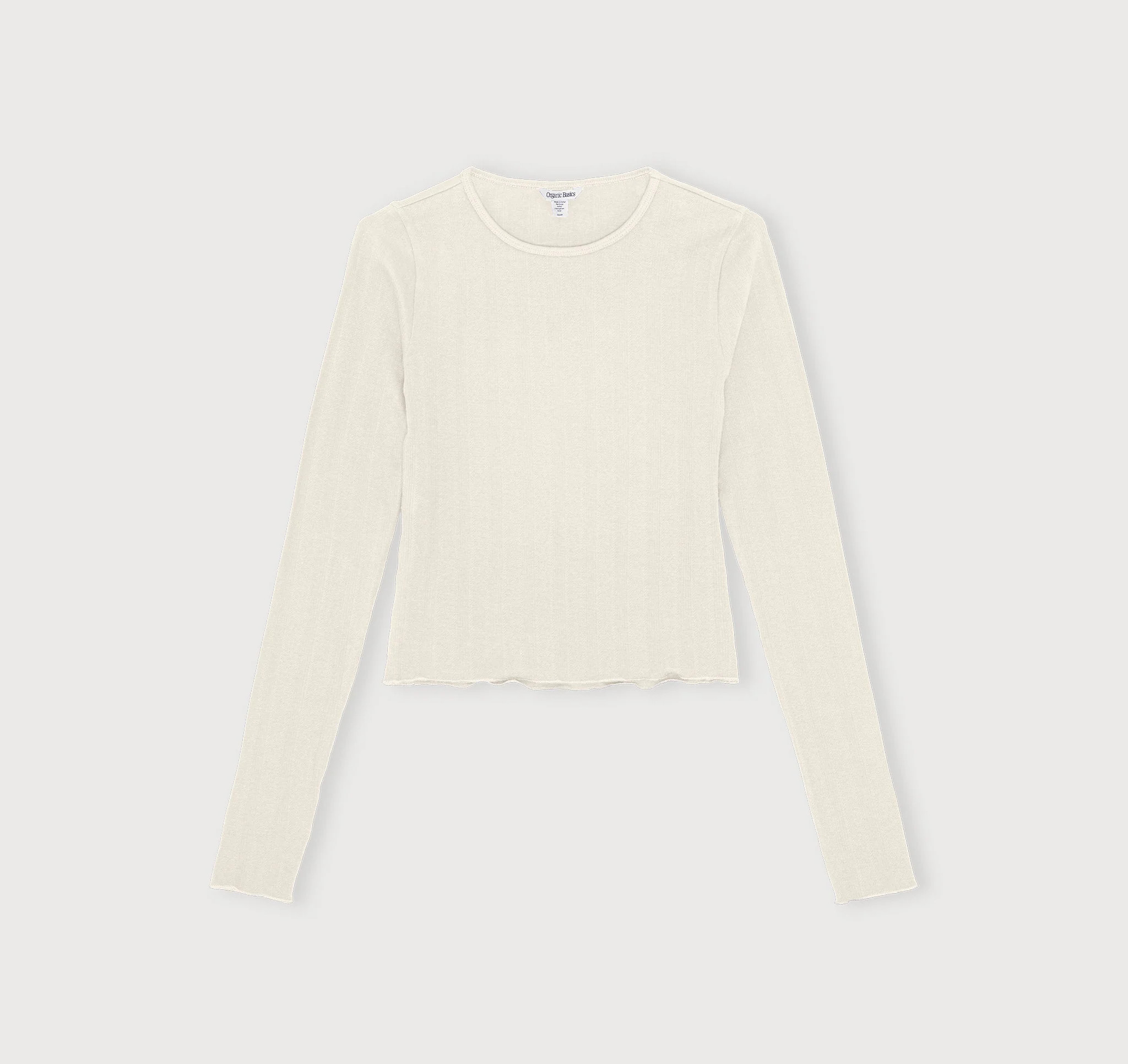 Pointelle Long Sleeve Tee | Organic Basics