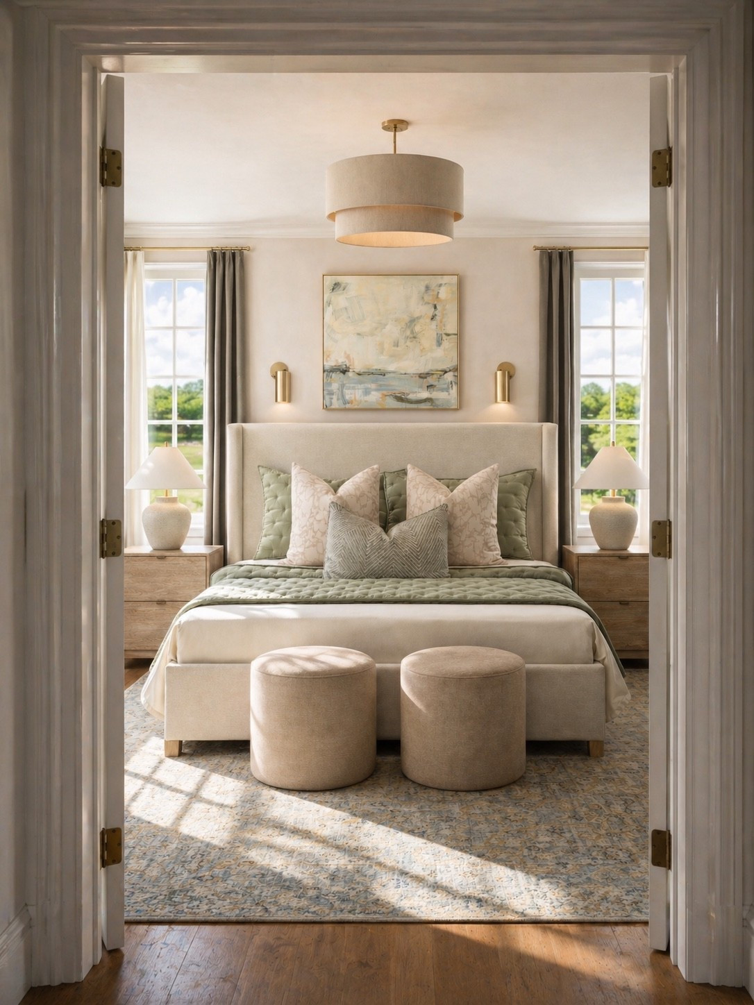 A neutral and sage bedroom 

#bedroom #homedecor #bed 

#LTKmomlife #LTKHome #LTKSaleAlert