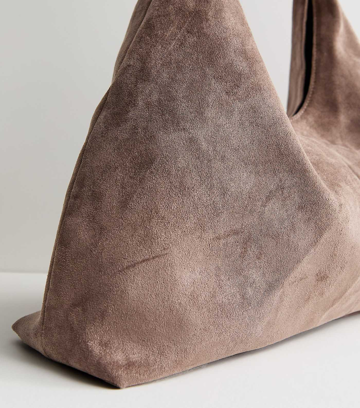 Mink Faux Suede Soft Hobo Shoulder Bag | New Look | New Look (UK)