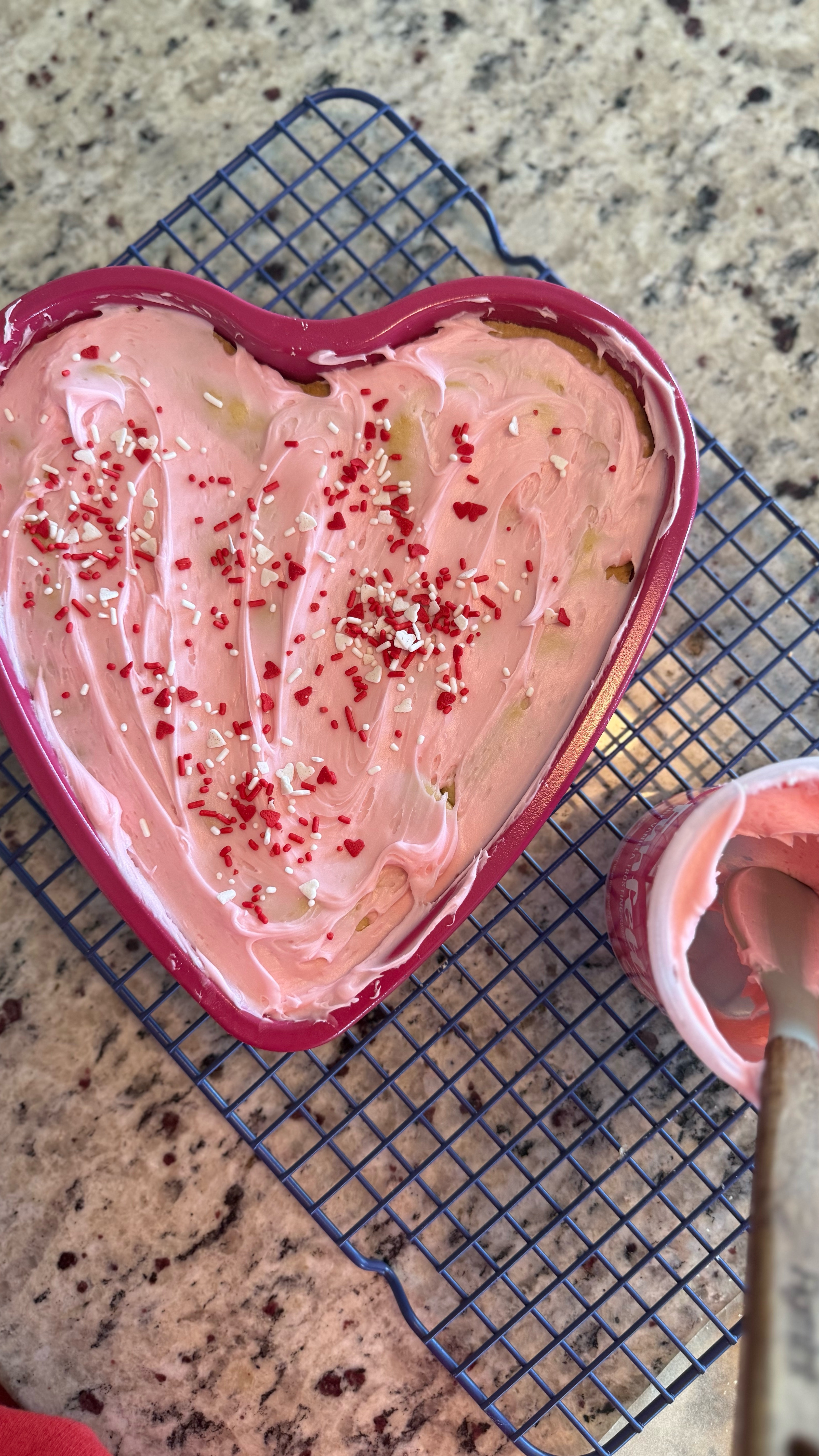 Hey friends, You know I'm all about making learning fun, and that includes getting creative in the kitchen! Today was one of those homeschool days where we needed a little…sweetness.  So, we decided to tackle a GIANT cookie using our new Sweetheart pan from @GreatJonesGoods! #ad

This pan is seriously the cutest!  It's heart-shaped and the wavy, corrugated bottom isn't just adorable, it helps the cookie bake evenly and release like a dream.  We whipped up our favorite sugar cookie dough, pressed it into the pan, and the girls had a blast decorating it with sprinkles and frosting.

And the best part? Clean-up was a breeze because of the nonstick coating. Seriously, this Sweetheart pan is a game-changer.

The girls are already begging to make another giant cookie tomorrow!  If you want to add some love (and learning!) in the kitchen, you HAVE to check out the Sweetheart pan from @GreatJonesGoods. I've linked it below. Happy baking, friends! ❤️ 

#LTKMostLoved #LTKHome #LTKGiftGuide