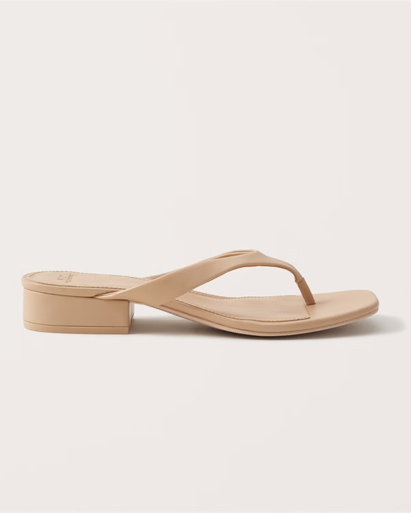 Block Heel Flip Flops | Abercrombie & Fitch (US)